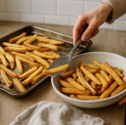 Sekret chrupiących frytek z piekarnika